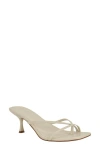 Calvin Klein Axella Toe Loop Sandal In White