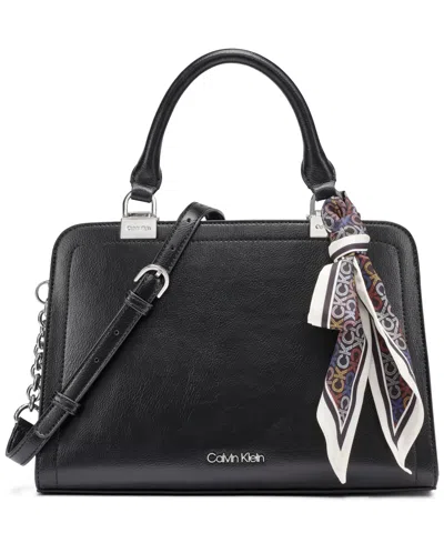 Calvin Klein Azalea Small Adjustable Satchel Handbag In Multi