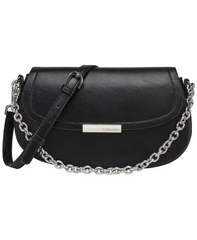 Calvin Klein Azalea Small Crossbody Handbag In Black
