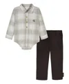Calvin Klein Baby Boys 2-piece Bodysuit And Pants Set In Multi