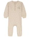 Calvin Klein Baby Boys And Girls Crewneck Coverall In Neutral