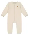 Calvin Klein Baby Boys Cable-knit Zip-front Coverall In Neutral