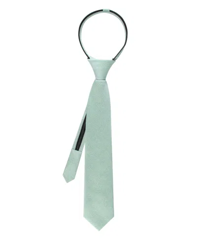 Calvin Klein Baby Boys' Marion Solid Pre-tied Zipper Tie In Green