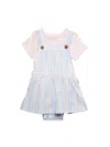CALVIN KLEIN BABY GIRL'S 2-PIECE BODYSUIT DRESS & TEE SET