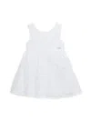 CALVIN KLEIN BABY GIRL'S EYELET SLEEVELESS DRESS