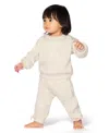 Calvin Klein Baby Girls 2-piece Fleece Sweatshirt And Pant Set In White