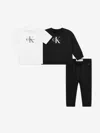 Calvin Klein Baby Monogram Tracksuit Gift Set In Multi