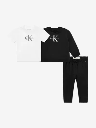 Calvin Klein Kids'  Baby Monogram Tracksuit Gift Set In Multi