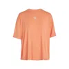Calvin Klein Back-logo Printed Short Sleeves T-shirt In Orange