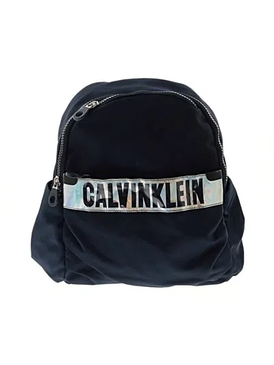 Pre-owned Calvin Klein Backpack In Blue