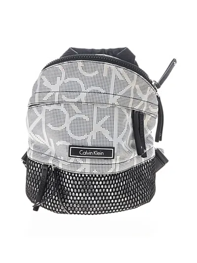 Pre-owned Calvin Klein Backpack In Gray