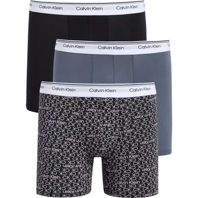 Calvin Klein Balance 3-pack Assorted Boxer Briefs In Multi