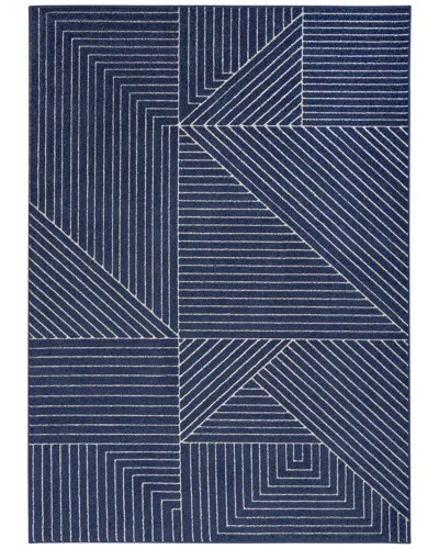 Calvin Klein Balance Modern Indoor Area Rug In Navy