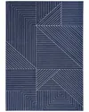 Calvin Klein Balance Modern Indoor Area Rug In Navy