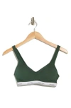 Calvin Klein Balance Padded Wirefree Bra In Mti Kells Green