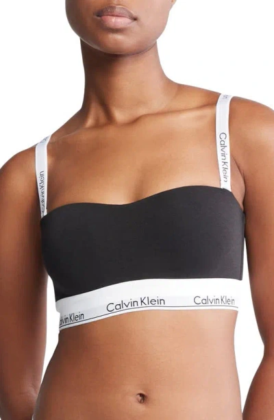 Calvin Klein Bandeau Bralette In Black