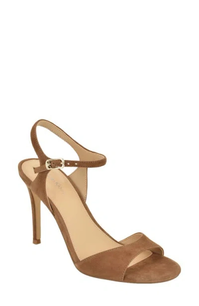 Calvin Klein Barlett Sandal In Medium Natural Suede