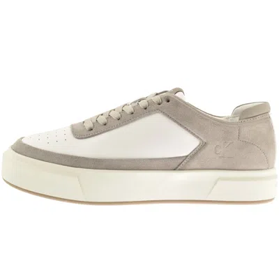 Calvin Klein Basket Cupsole Trainers White In Neutral