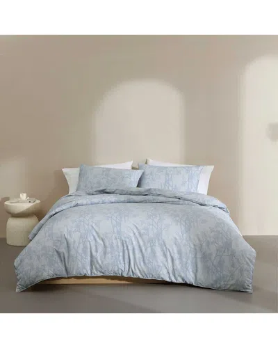 Calvin Klein Bayberry Cotton Percale Comforter Set In Blue