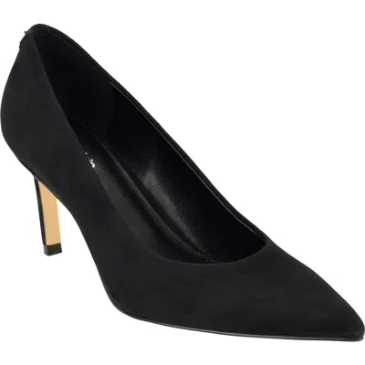 Calvin Klein Bazey Leather Pump In Black