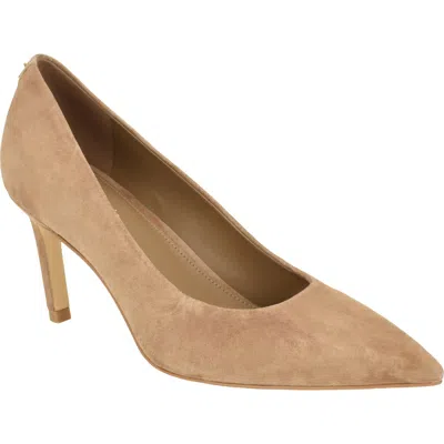 Calvin Klein Bazey Leather Pump In Neutral