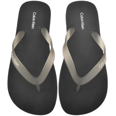 Calvin Klein Beach Flip Flops Triple Black