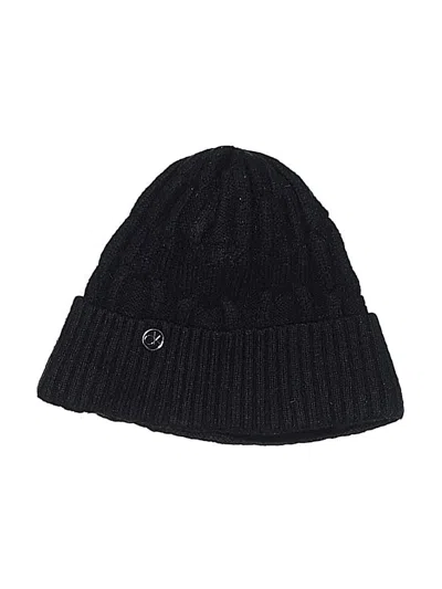 Pre-owned Calvin Klein Beanie Hat In Black