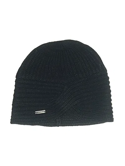 Pre-owned Calvin Klein Beanie Hat In Black