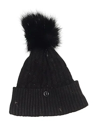 Pre-owned Calvin Klein Beanie Hat In Black