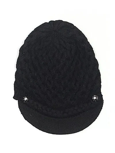Pre-owned Calvin Klein Beanie Hat In Black