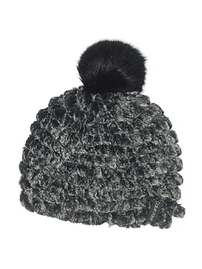 Pre-owned Calvin Klein Beanie Hat In Gray