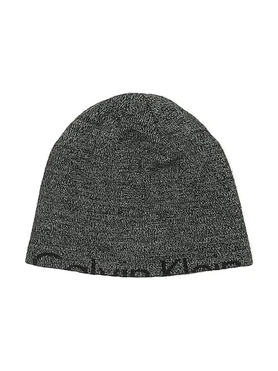 Pre-owned Calvin Klein Kids' Beanie Hat In Gray