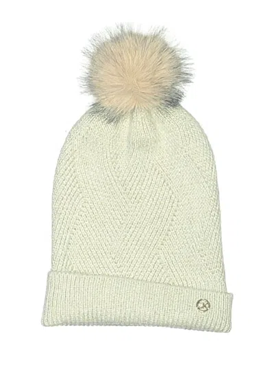 Pre-owned Calvin Klein Beanie Hat In Ivory