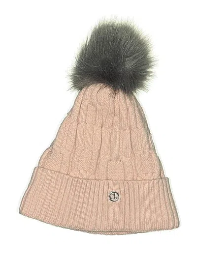 Pre-owned Calvin Klein Beanie Hat In Pink