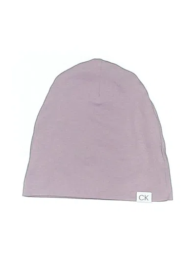 Pre-owned Calvin Klein Kids' Beanie Hat In Purple
