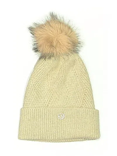 Pre-owned Calvin Klein Beanie Hat In White