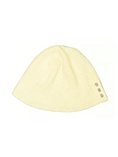 Pre-owned Calvin Klein Beanie Hat In White