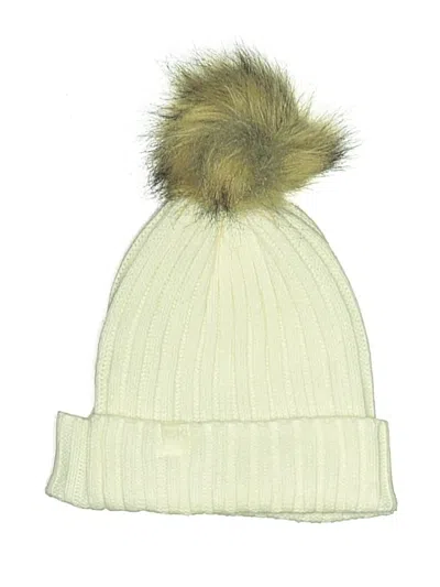 Pre-owned Calvin Klein Beanie Hat In White