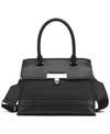 Calvin Klein Becky Canvas Crossbody In Black