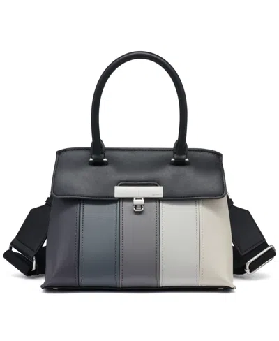 Calvin Klein Becky Convertible Turn Lock Crossbody Bag In Black Multi