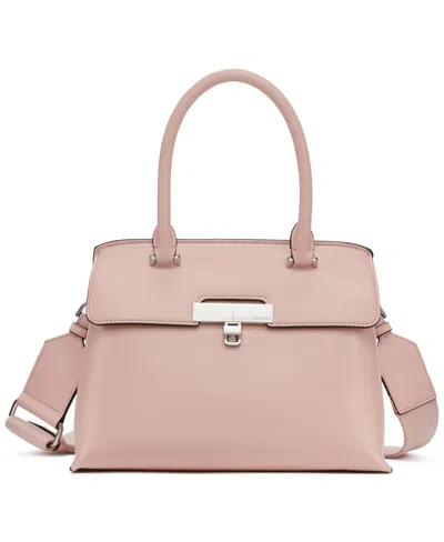 Calvin Klein Becky Convertible Turn Lock Crossbody Bag In Blossom