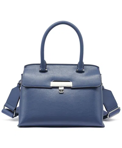 Calvin Klein Becky Convertible Turn Lock Crossbody Bag In Folkstone Gray