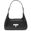 Calvin Klein Becky Small Shoulder Bag In Black/silver