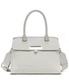 Calvin Klein Becky Soft Croco Crossbody In Beach Pebble