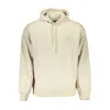 Calvin Klein Beige Long-sleeved Hooded Sweatshirt In White