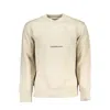 Calvin Klein Beige Cotton Sweater In Neutral