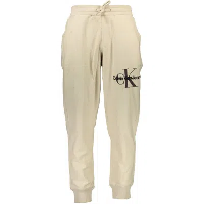 Calvin Klein Beige Cotton Pant In Nude