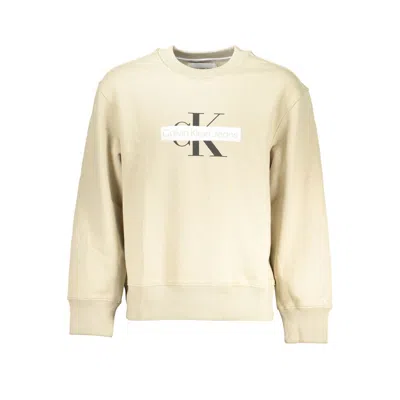 Calvin Klein Beige Cotton Sweater In Neutral