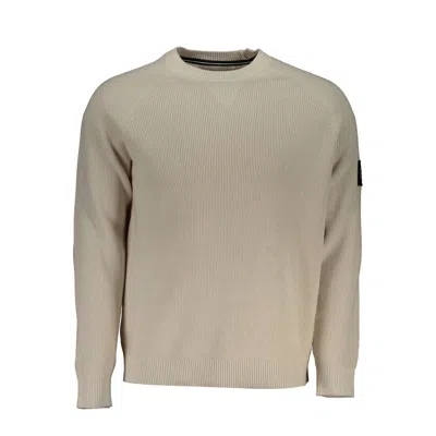 Calvin Klein Beige Cotton Sweater In Neutral