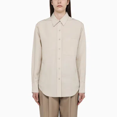 Calvin Klein Beige Linen-blend Shirt